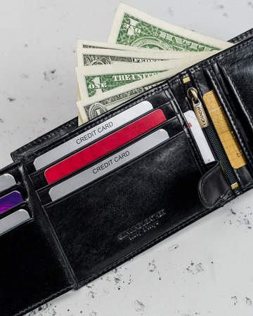 Elegante Herren Geldbörse mit Anti-Skimming-Membran – Rovicky