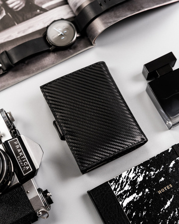 Herren Geldbörse für Karten mit Carbon-Design – Peterson