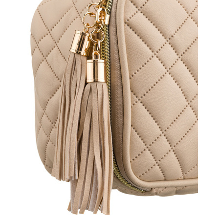 Peterson Ein-Kammer-Kulturtasche aus synthetischem Stoff in Beige