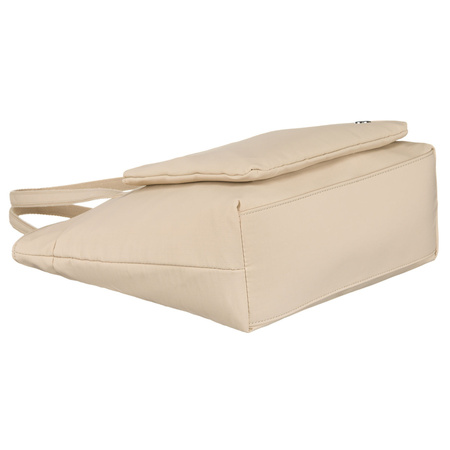 Geräumige Damen Shopper aus Polyester in Beige mit einem Hauptfach – Peterson