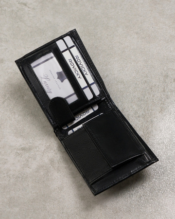 Herren Geldbörse aus Leder mit Reißverschlussfach hinten – Cavaldi