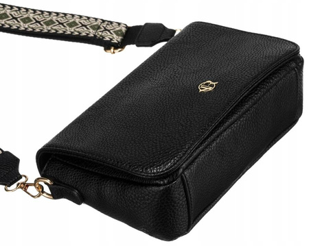 Damen Umhängetasche aus Öko-Leder mit zusätzlicher Geldbörse – Rovicky