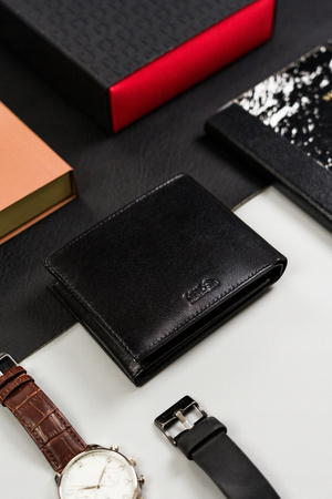 Herren Geldbörse querformat aus echtem Leder – Peterson