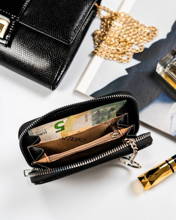 Mittlere Damen-Geldbörse aus Öko-Leder mit genarbter Textur – 4U Cavaldi