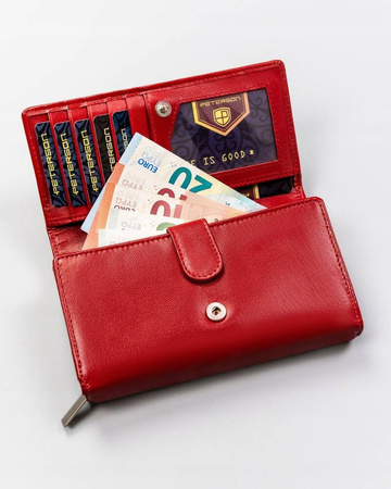 Geräumige Damen Geldbörse aus Leder – Peterson