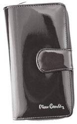 Damen Geldbörse hochkant, lackiert, mit Druckverschluss – Pierre Cardin