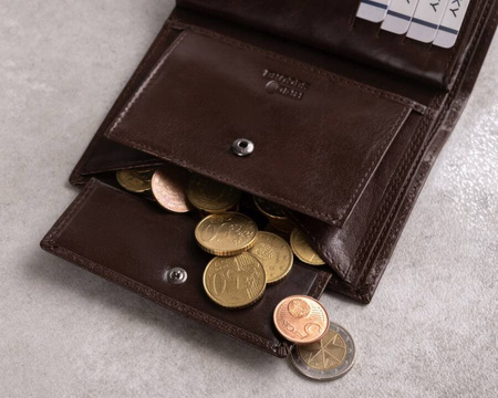 Elegante Herren Geldbörse aus Echtleder ohne Verschluss – Rovicky