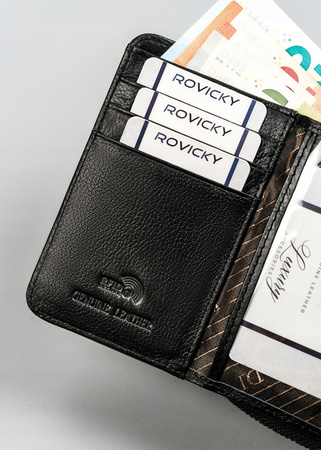 Klassische, vertikale Damen Geldbörse aus echtem Leder – 4U Cavaldi