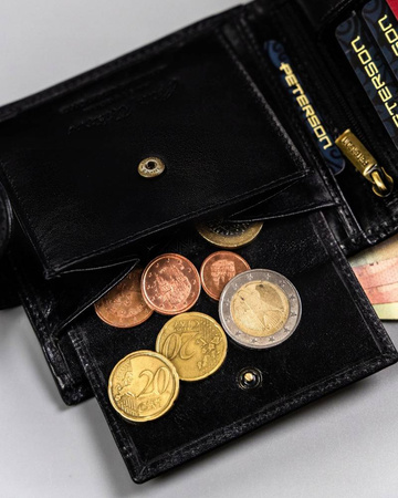 Elegante Herren-Geldbörse aus Naturleder – Peterson