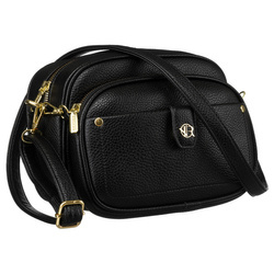 Schwarze Damen Tasche und Bauchtasche mit Gurt – Rovicky