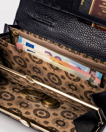 Lackierte Damen Geldbörse in klassischer Farbe – Peterson