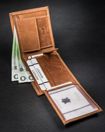 Herren Geldbörse aus Leder ohne Verschluss – Always Wild