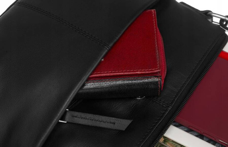 Klassische Damen Umhängetasche aus Leder – Peterson