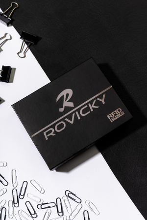 Elegante Herren Geldbörse aus Echtleder – Rovicky