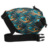 Damen Gürteltasche mit Pfauenfeder-Motiv – Rovicky