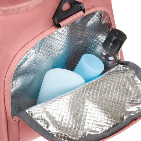 Sportliche Reisetasche aus Polyester in Pink mit Reißverschluss – Peterson