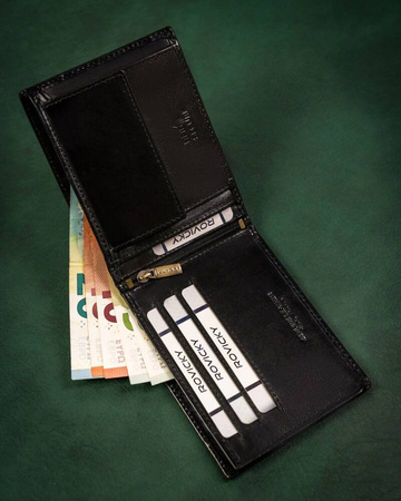 Herren Geldbörse aus Leder mit RFID-Schutz – Rovicky