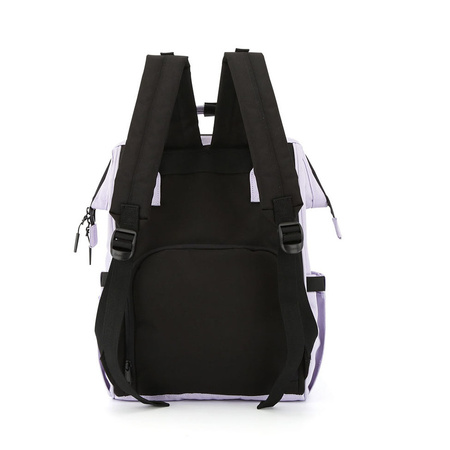 Praktischer Mommy Bag Rucksack in Lila – Himawari