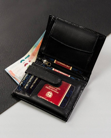 Herren Geldbörse hochformat mittelgroß ohne äußeren Verschluss – Peterson