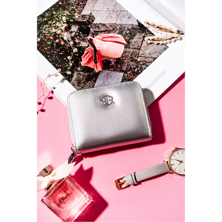 Elegante Damen Geldbörse klein mit Reißverschluss – Rovicky