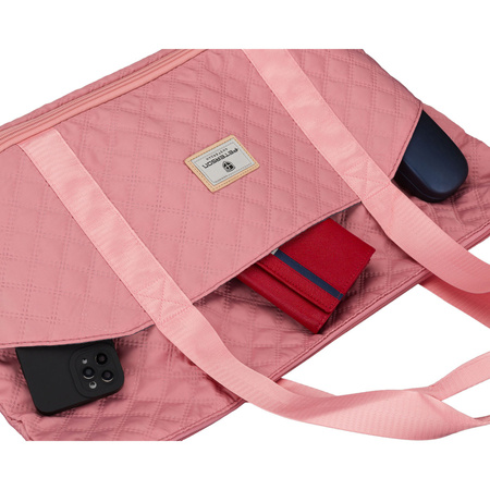 Trainings-Tasche aus Polyester in Rosa, aufgehängt an bequemen Griffen - Peterson