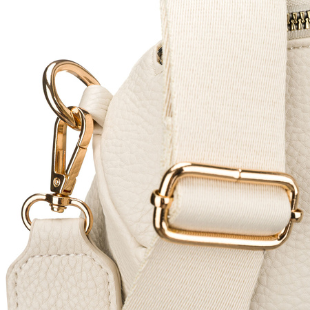 Modische, hellbeige Damen-Gürteltasche aus ökologischem Leder – Peterson