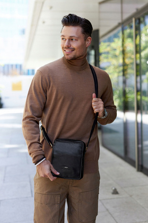 Herren Umhängetasche aus Leder – Peterson