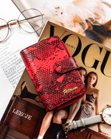 Kompakte Damen Geldbörse mit exotischem Muster – Peterson