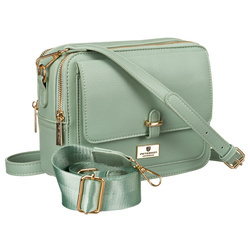 Modische Damen Umhängetasche in Grün aus Öko-Leder – Peterson