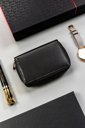 Klassischer Damen Geldbörse mit Druckknopf und Reißverschluss – Peterson