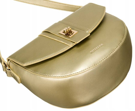 Halbmondförmige Damen Umhängetasche aus Öko-Leder – Peterson