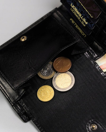 Große Herren Geldbörse aus echtem Leder mit RFID-Schutz – Peterson