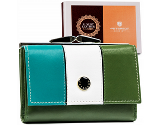 Kleine Damen Geldbörse aus Leder mit RFID Schutz – Peterson