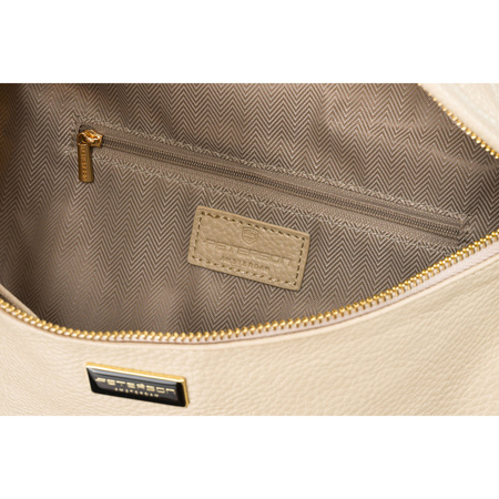Beige Damen Gürteltasche aus Öko-Leder für Hüfte oder Schulter – Peterson
