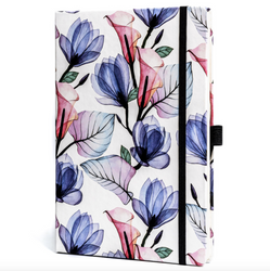 Notizbuch A5 mit Blumenmuster, punktiert – Peterson