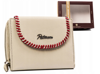 Damen Geldbörse aus Leder mit Druckknopf und Reißverschluss – Peterson