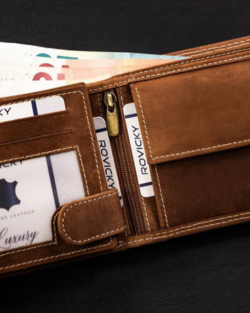 Große Herren Geldbörse aus echtem Leder – Always Wild