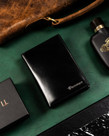 Geschenkset: elegante Herren Geldbörse aus Leder und Schlüsselanhänger – Rovicky