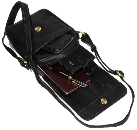 Kleine Herren Umhängetasche aus echtem Leder – Peterson