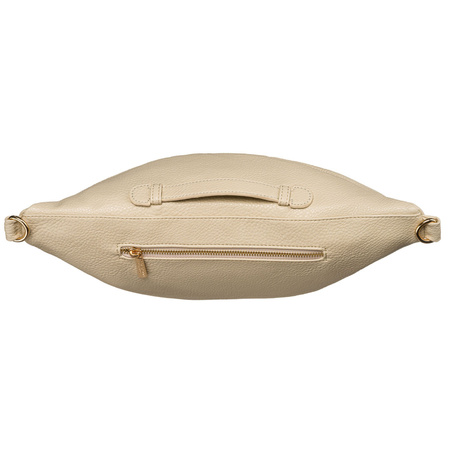 Beige Damen Gürteltasche aus Öko-Leder für Hüfte oder Schulter – Peterson