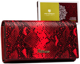 Große Damen Geldbörse mit doppeltem Münzfach – Peterson