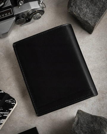 Herren Geldbörse Hochformat aus Echtleder – Rovicky