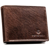 Braune Herren-Geldbörse aus Naturleder mit RFID-System ausgestattet – Peterson