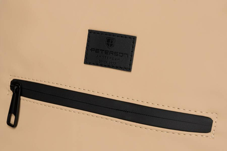 Städtischer Rolltop-Rucksack mit Außentasche und Reißverschluss – Peterson