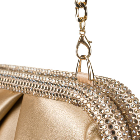 Goldene Damen Clutch aus Öko-Leder – Rovicky