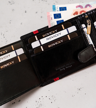 Herren Geldbörse mit RFID Protect – Rovicky