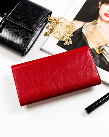 Große Damen Geldbörse aus Leder mit Klappe – Peterson