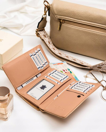 Damen-Geldbörse mittlerer Größe aus Öko-Leder – 4U Cavaldi