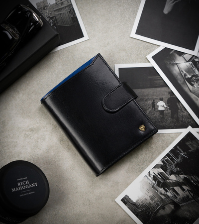 Herren Geldbörse aus Leder für Karten mit RFID Protect – Rovicky