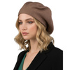 Universeller Damen-Beret aus Acryl in Khaki - Rovicky
